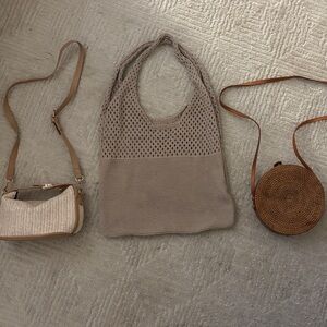 Stylish Tan and Brown Women's Bag Set